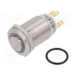 1 pcs x ONPOW - LAS1GQH-11ZE/W/24V/S - Switch: vandal resistant, Pos: 2, SPDT, 3A/220VAC, 5A/24VDC, IP65