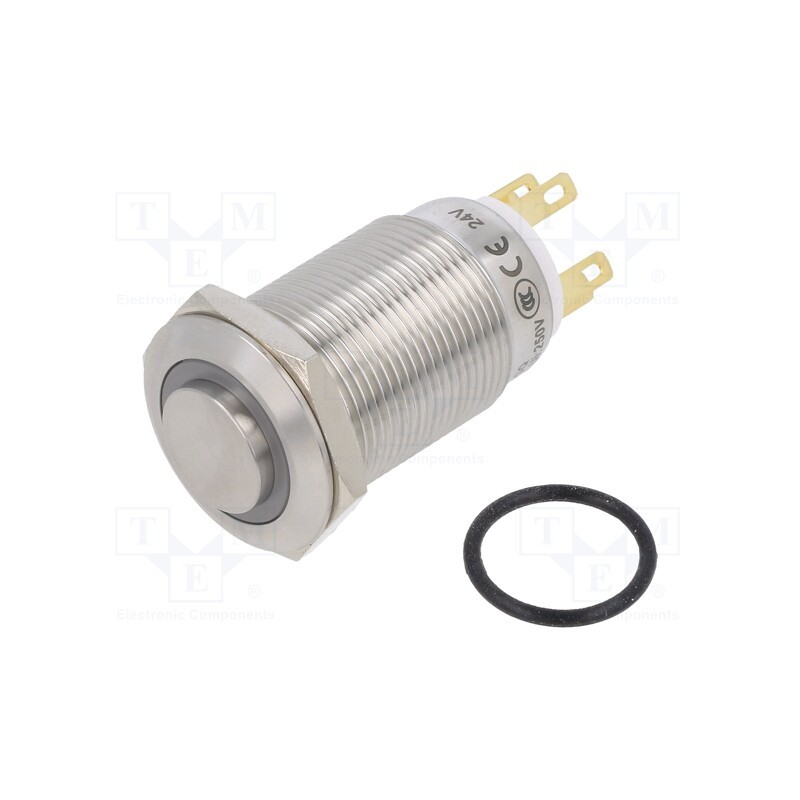 1 pcs x ONPOW - LAS1GQH-11ZE/W/24V/S - Switch: vandal resistant, Pos: 2, SPDT, 3A/220VAC, 5A/24VDC, IP65