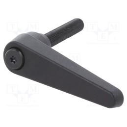 1 pcs x ELESA+GANTER - GN 101-25-M12-80-SW - Lever, adjustable, Thread len: 80mm, Lever length: 89mm