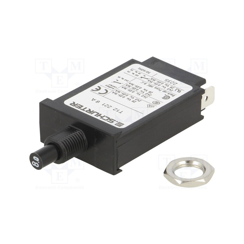 1 pcs x SCHURTER - 4410.0011 - Circuit breaker, 8A, MCB