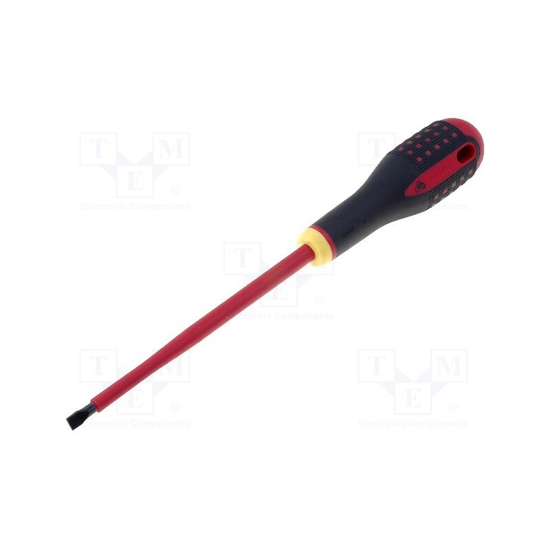 1 pcs x BAHCO - BE-8255S - Screwdriver, insulated, slot, 6,5x1,2mm, Blade length: 150mm