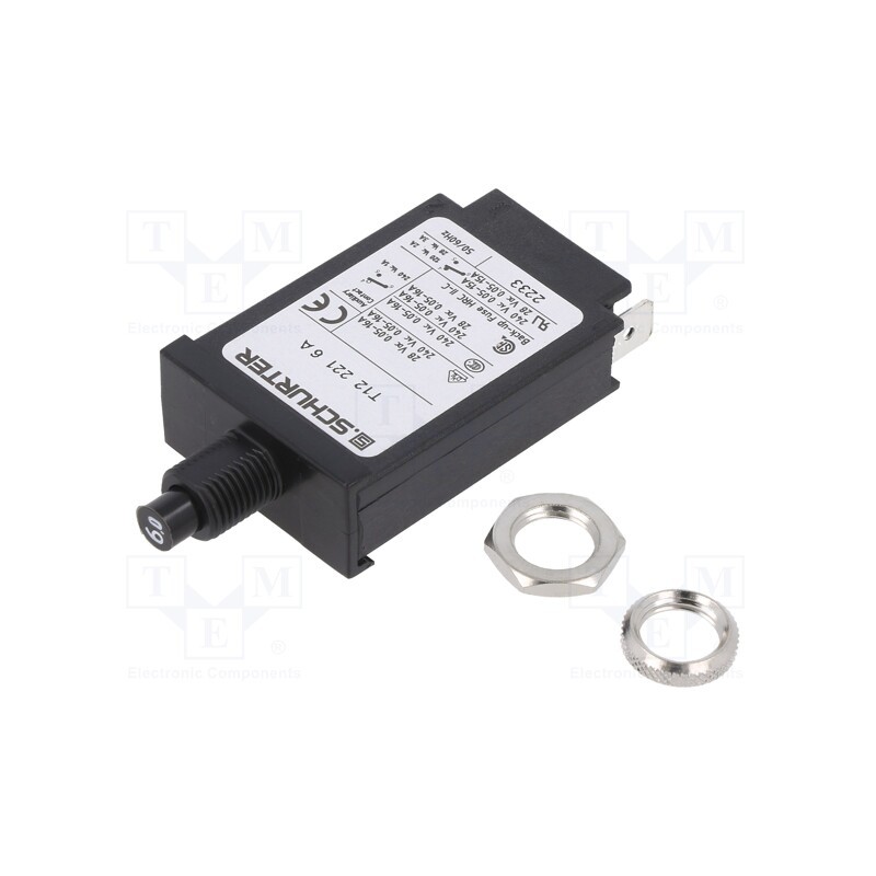 1 pcs x SCHURTER - 4410.0074 - Circuit breaker, 6A, MCB