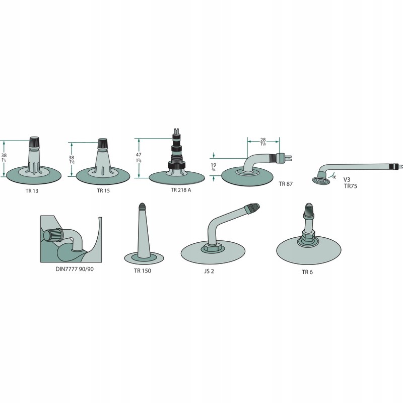 Wheel inner tube as with valve 81070033