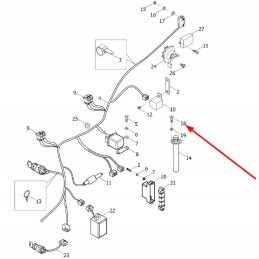 Ts04481050005 screw with collar m4 x 12