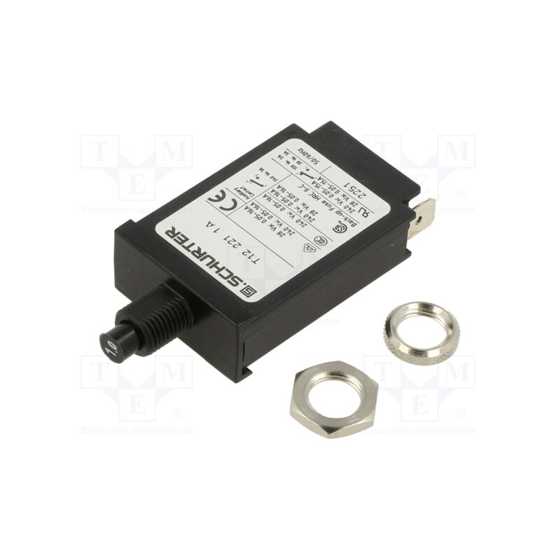 1 pcs x SCHURTER - 4410.003 - Circuit breaker, 1A, MCB