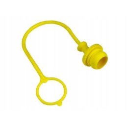 Cover for quick connector socket 3 4 yellow