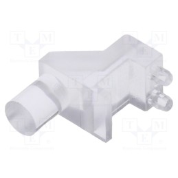 5 pcs x BIVAR - SLP3-200-150-F - Fiber for LED, Ø3mm, Front: flat, angular,with PCB mounting