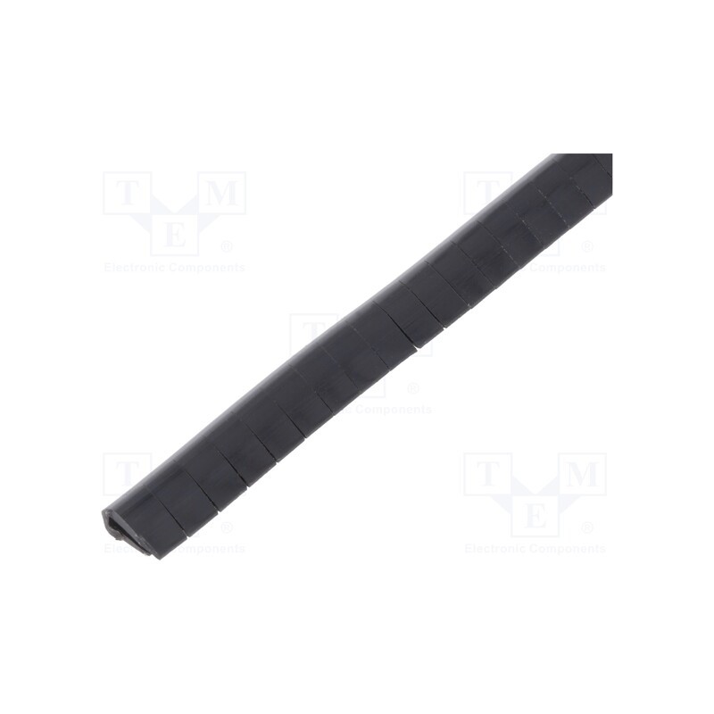 1 rol x KURANT - OKB-N-1 BLACK - Hole and edge shield, PVC, L: 10m, black, H: 8mm, W: 4.5mm, -30÷70°C