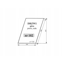 Door glass up c 360 lubsko right 102