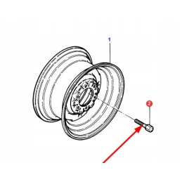 518611m1 wheel bolt 9 16