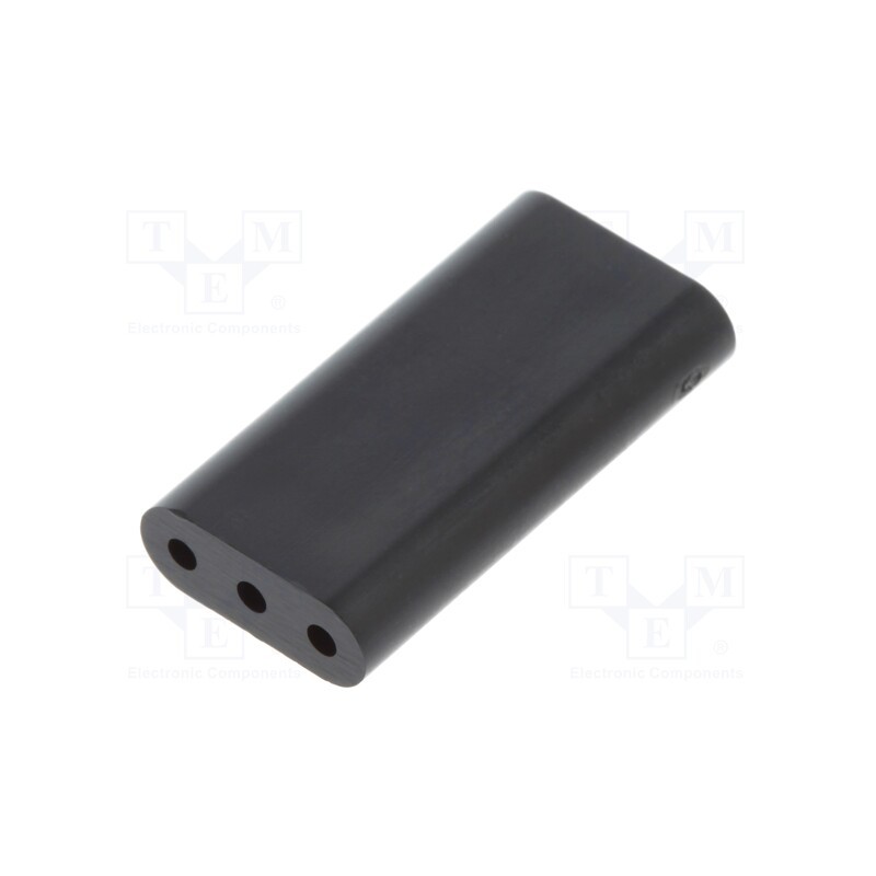 10 pcs x DREMEC - 8GE04V80360 - Spacer sleeve, LED, ØLED: 3mm, L: 15.9mm, black, UL94V-0, Mat: PVC