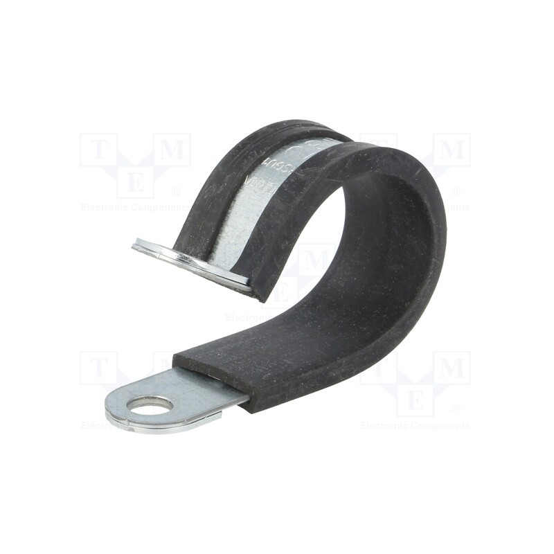 1 pcs x LAPP - 61825250 - Fixing clamp, ØBundle : 28mm, W: 15mm, steel, Ømount.hole: 6.4mm