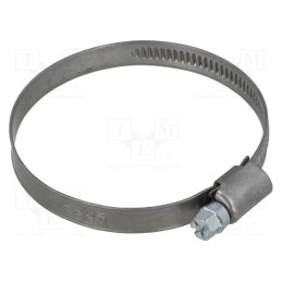 1 pcs x MPC INDUSTRIES - D2050 - Worm gear clamp, W: 9mm, Clamping: 50÷70mm, chrome steel AISI 430