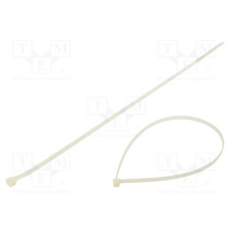 100 pcs x BM GROUP - BMB5476 - Cable tie, L: 540mm, W: 7.6mm, polyamide, 550N, natural, Ømax: 159mm