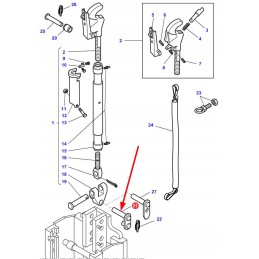 3798321m93 rear axle securing pin