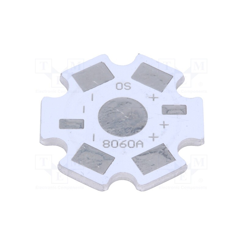 5 pcs x OPTOSUPPLY - OSMCPCB8060A - STAR pcb for high power LEDs, LED 3W-5W