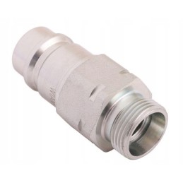 Hydraulic quick connector plug with eliminator c
