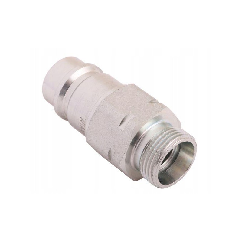 Hydraulic quick connector plug with eliminator c