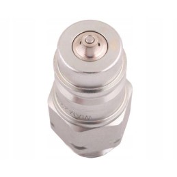 Hydraulic quick connector plug with eliminator c