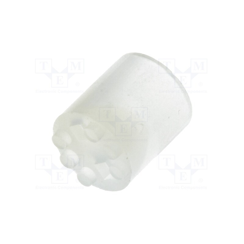 10 pcs x DREMEC - 8GE04V80388 - Spacer sleeve, LED, Øout: 5.1mm, ØLED: 5mm, L: 6.1mm, natural