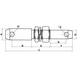 Lower link screw-on pin 36 28x218 mm ka