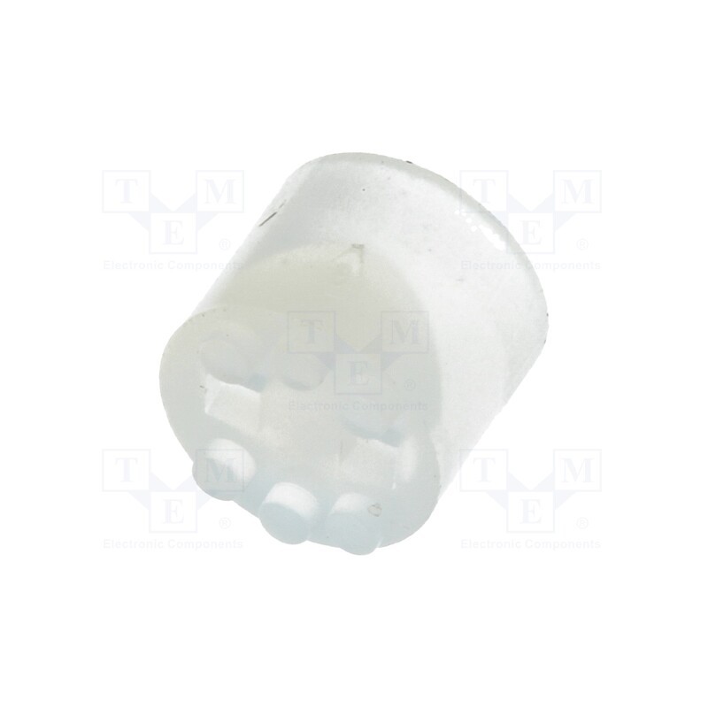 10 pcs x DREMEC - 8GE04V80383 - Spacer sleeve, LED, Øout: 5.1mm, ØLED: 5mm, L: 3.6mm, natural