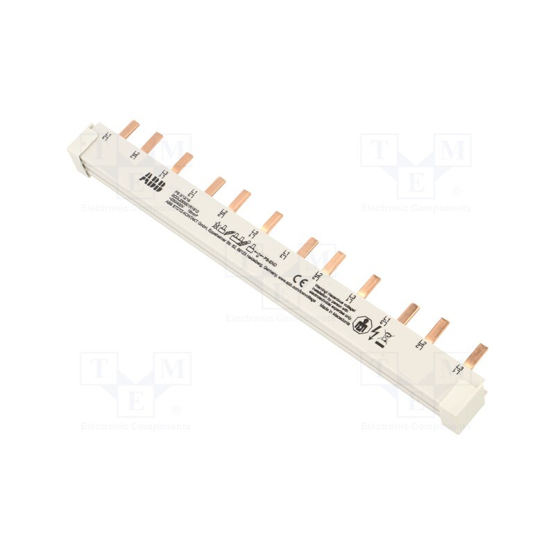 1 pcs x ABB - 2CDL230001R1612 - Busbar, 16mm2, Poles: 3, 690VAC, 690VDC, Inom: 80A, No.of mod: 12