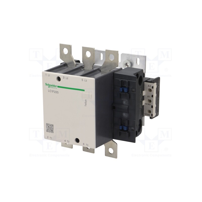1 pcs x SCHNEIDER ELECTRIC - LC1F225P7 - Contactor: 3-pole, NO x3, 230VAC, 225A, for DIN rail mounting