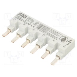 1 pcs x ABB - 2CDL220489R1606 - Busbar, 16mm2, Poles: 2, 480VAC, Inom: 80A, No.of mod: 6