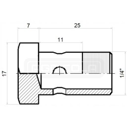 Eye bolt g1 4 h 11mm l 25mm hydrolider