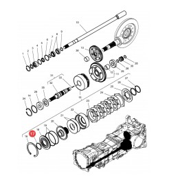 Clutch o-ring mf 3384523m1 original