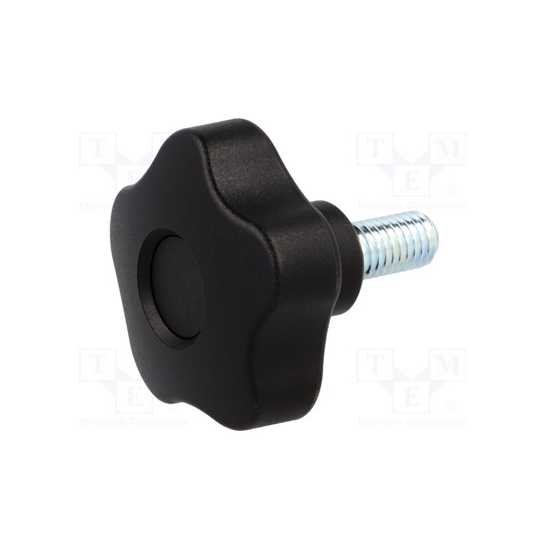 1 pcs x ELESA+GANTER - VCT.50 P-M10X20-C9 - Knob, Ø: 50mm, Ext.thread: M10, 20mm, H: 32mm, technopolymer PP