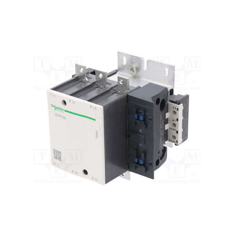 1 pcs x SCHNEIDER ELECTRIC - LC1F115P7 - Contactor: 3-pole, NO x3, 230VAC, 115A, for DIN rail mounting