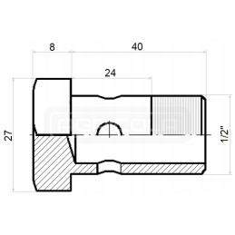 Eye bolt g1 2 h 24mm l 40mm hydrolider