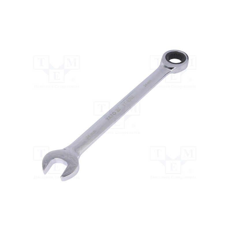 1 pcs x YATO - YT-0202 - Wrench, combination spanner,with ratchet, 24mm