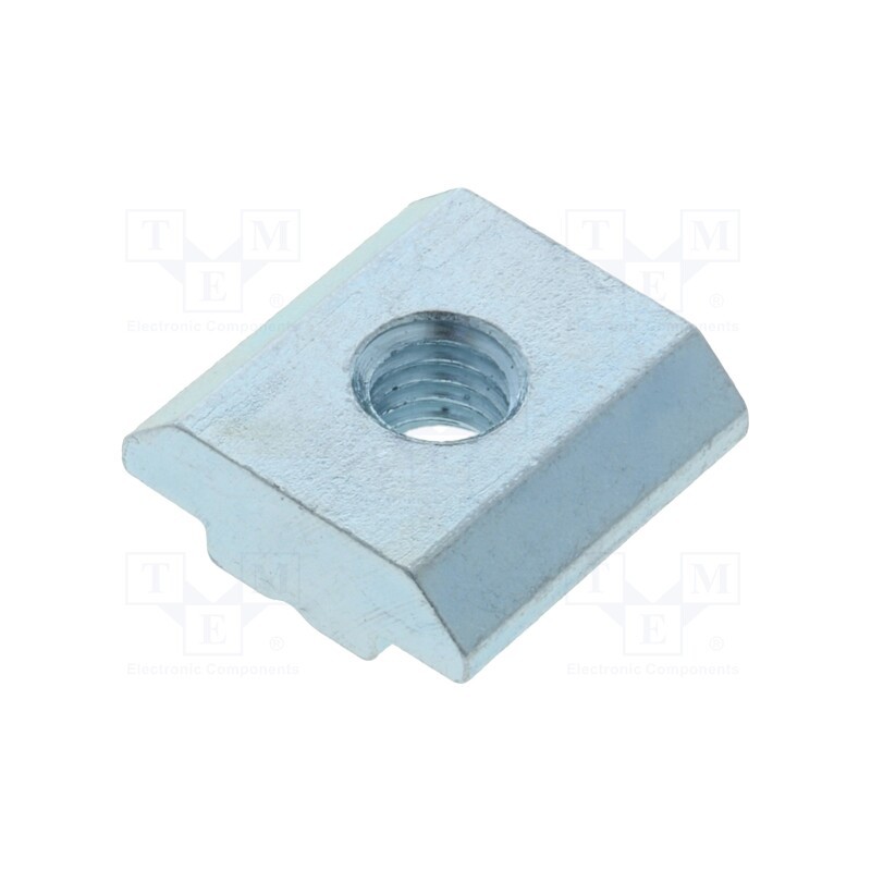 1 pcs x FATH - 96016 - Nut, for profiles, Width of the groove: 8mm, steel, zinc, T-slot