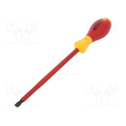 1 pcs x WIHA - 831 - Screwdriver, insulated, slot, 8,0x1,6mm, Blade length: 175mm