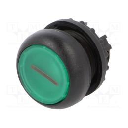 1 pcs x EATON ELECTRIC - M22S-DL-G-X1 - Switch: push-button, 22mm, Stabl.pos: 1, green, M22-FLED,M22-LED