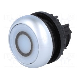 1 pcs x EATON ELECTRIC - M22-DL-W-X0 - Switch: push-button, 22mm, Stabl.pos: 1, white, M22-FLED,M22-LED