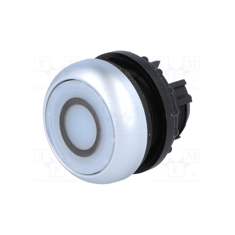 1 pcs x EATON ELECTRIC - M22-DL-W-X0 - Switch: push-button, 22mm, Stabl.pos: 1, white, M22-FLED,M22-LED