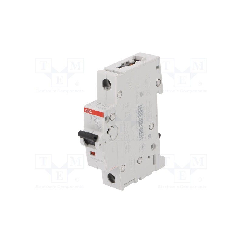 1 pcs x ABB - 2CDS251001R0084 - Circuit breaker, 230/400VAC, Inom: 8A, Poles: 1, Charact: C, 6kA