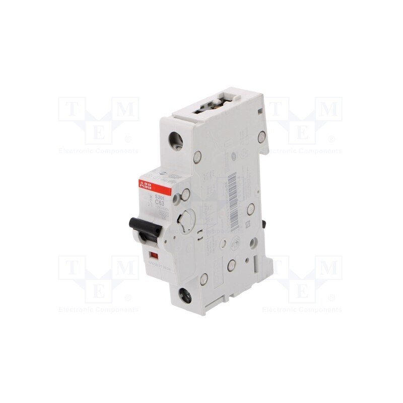 1 pcs x ABB - 2CDS251001R0634 - Circuit breaker, 230/400VAC, Inom: 63A, Poles: 1, Charact: C, 6kA