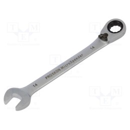 1 pcs x PROXXON - 23136 - Wrench, combination spanner,with ratchet, 14mm, MicroSpeeder