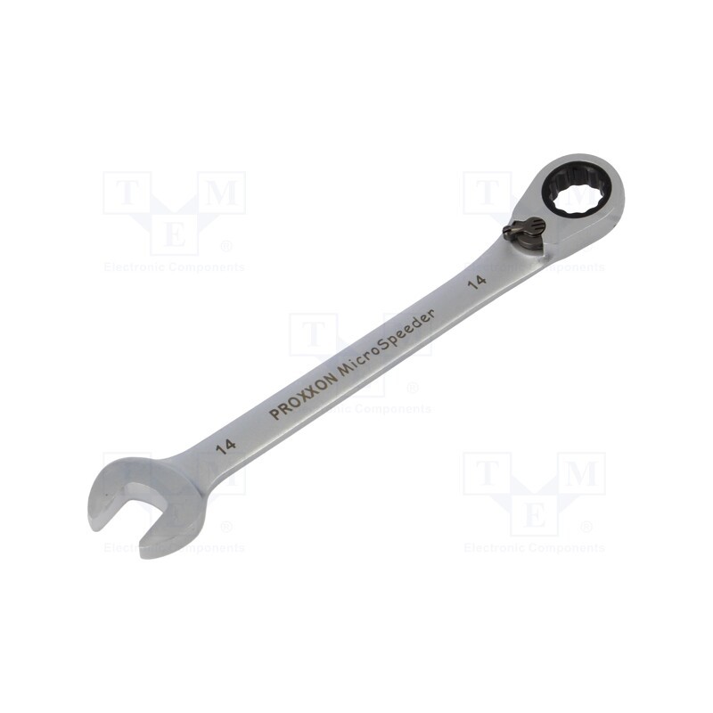 1 pcs x PROXXON - 23136 - Wrench, combination spanner,with ratchet, 14mm, MicroSpeeder