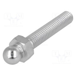 1 pcs x FATH - 098MM08040M - Pin, M8, Plunger mat: steel, Ø: 10mm, Plating: zinc, Thread len: 40mm
