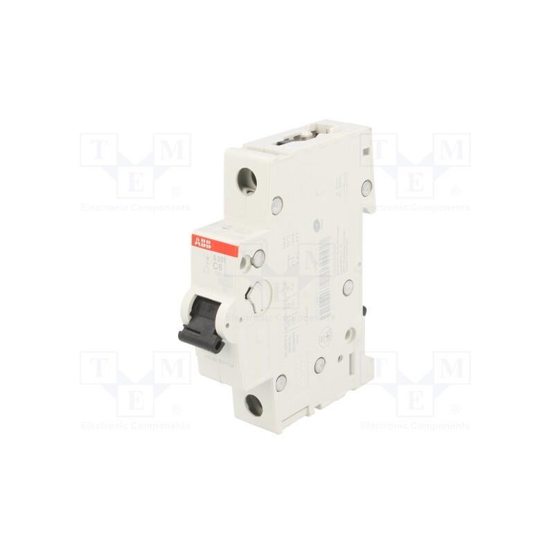 1 pcs x ABB - 2CDS251001R0064 - Circuit breaker, 230/400VAC, Inom: 6A, Poles: 1, Charact: C, 6kA
