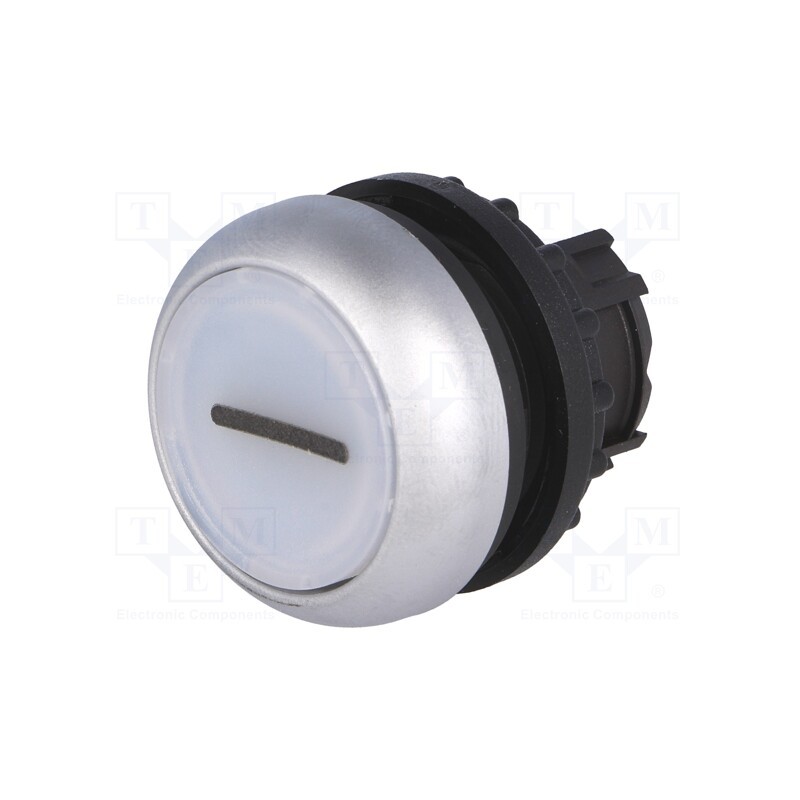 1 pcs x EATON ELECTRIC - M22-DL-W-X1 - Switch: push-button, 22mm, Stabl.pos: 1, white, M22-FLED,M22-LED