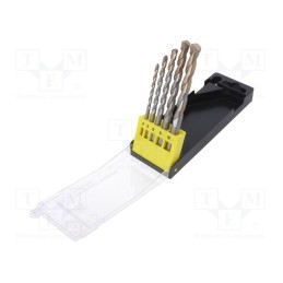 1 set x C.K - T3063 - Drill set, cemented carbide, plastic case, concrete,stone,metal