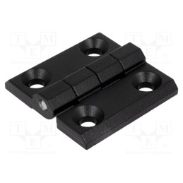 1 pcs x ROZTOCZE - 3.ZN60.001-04 - Hinge, Width: 40mm, zinc and aluminium alloy, black, H: 40mm