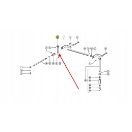 605251 0 threshing machine tensioner arm